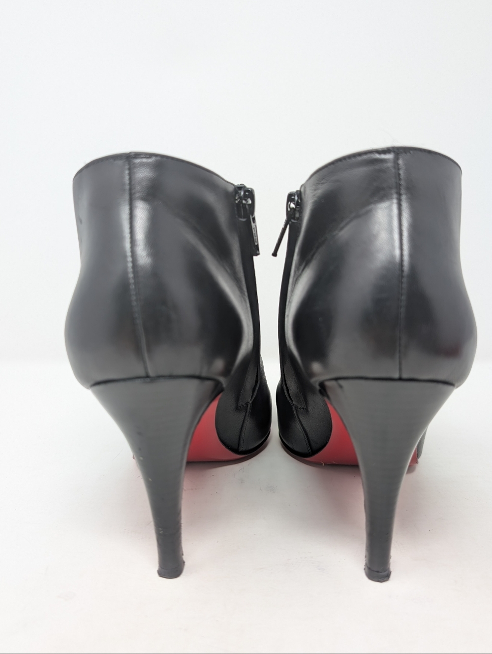 Christian Louboutin Belle 85mm Black Leather Ankle Boots Booties Size 37 - Picture 8 of 11